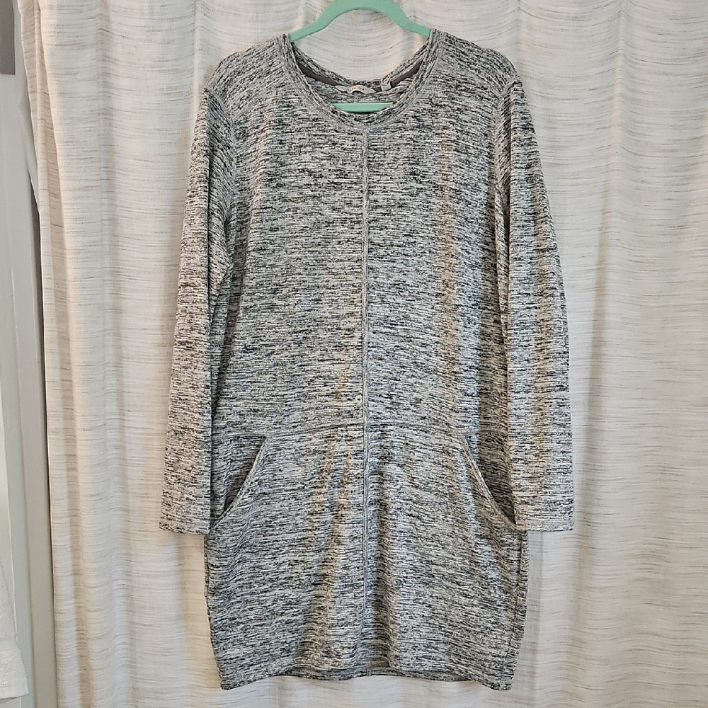 Athleta Heathered Gray Long Sleeve Dress